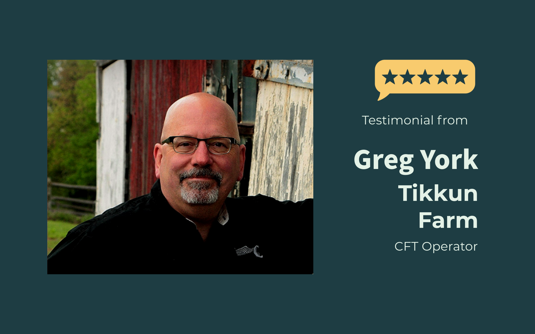 Testimonial Greg York of Tikkun Farm Testimonial Greg York of Tikkun Farm